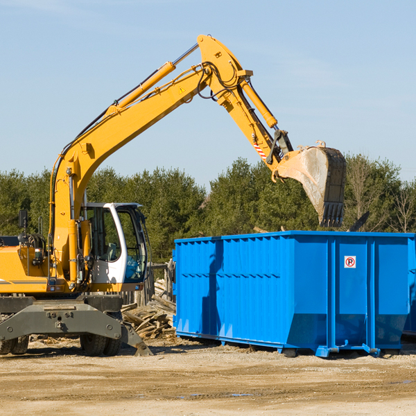 are there any restrictions on where a residential dumpster can be placed in Motley MN